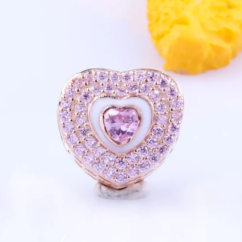 

DoDoFly Hot Sale 925 Sterling Silver Hearts connected by hollowed out love beads Fit Original Bracelet