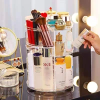 cosmetic storage box 360 degree rotating skin care product case desktop dressing table lipstick rack explosive