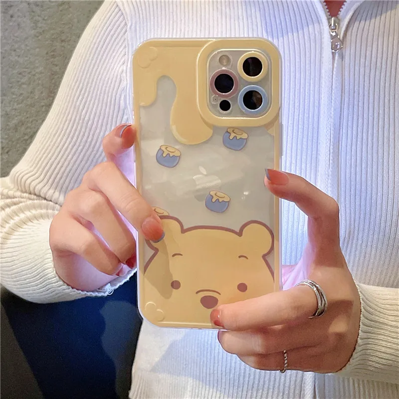

Disney Winnie the Pooh cartoon Mobile phone case for iPhone 7/8 plus x/xs xr xsmax 11 pro max 12pro max 12mini cell phone cover