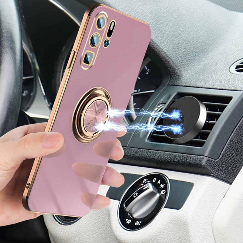 Роскошный мягкий силиконовый чехол с покрытием для Huawei P40Pro P50 Pro P40 Lite P30Pro