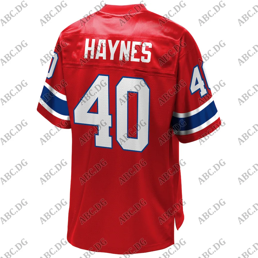

Customized Stitch American Football Jersey Men Women Kid Youth New England Mike Haynes Pro Line Red Retired Player Jersey