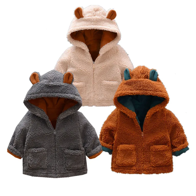 

2020 High-end children's Jacket For Baby Boys Clothes Autumn Winter Jacket Infant Baby Warm Wool Outerwear Coat Newborn clothing