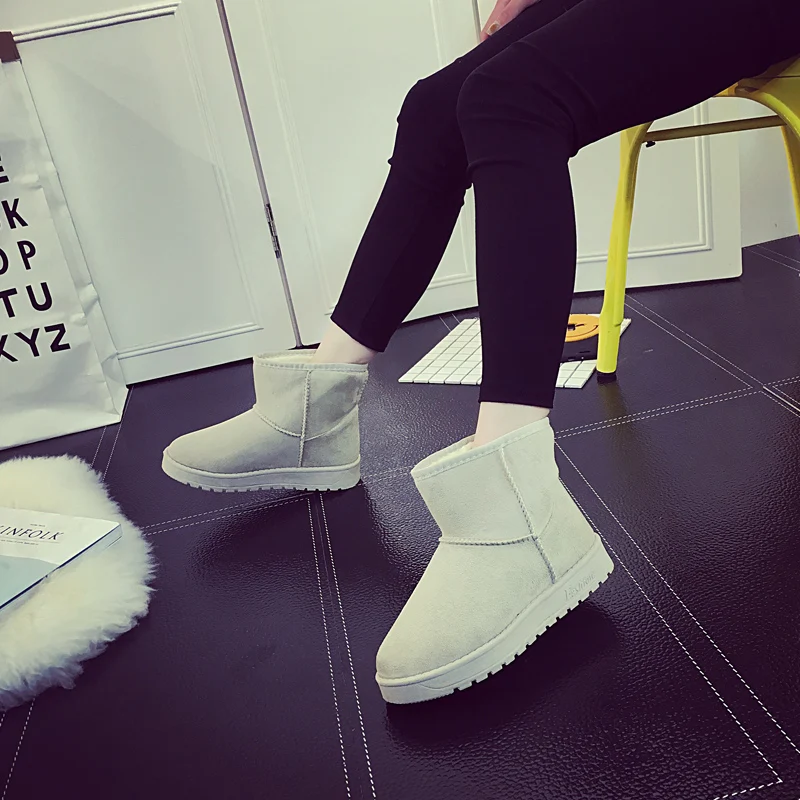 Женские ботинки на меху vevral зимние теплые квадратном каблуке ботильоны плоской