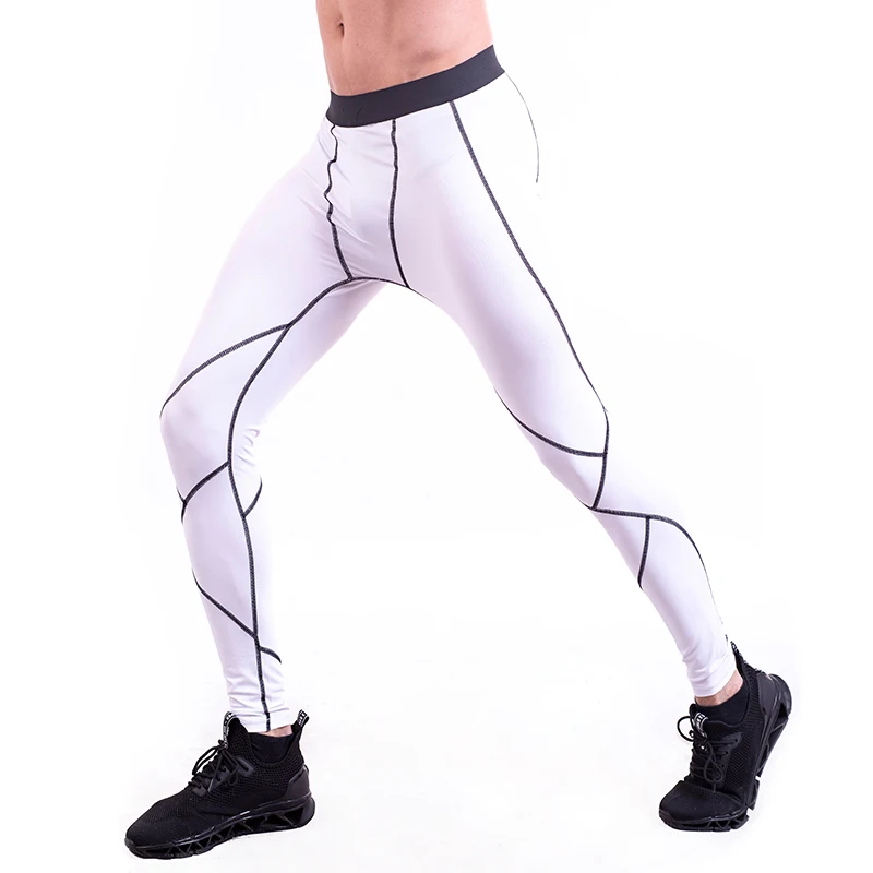Колготки для бега мужские спортивные леггинсы компрессионные штаны баскетбола