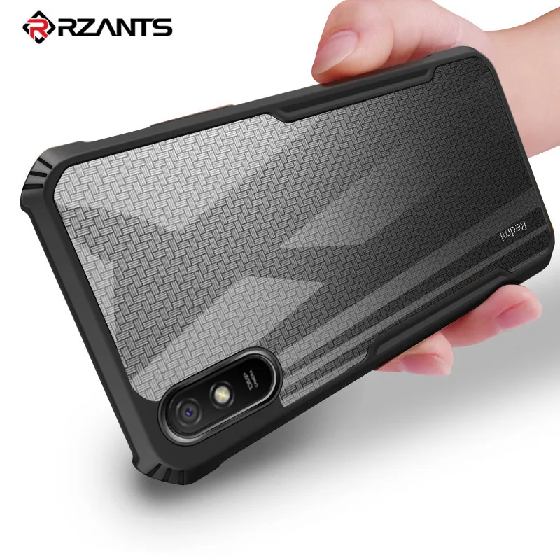 For Xiaomi Redmi 9A Case 6.53 inch Braid Style Acrylic PC + TPU Shockproof Armor Back Cover for Bumper | Мобильные телефоны и