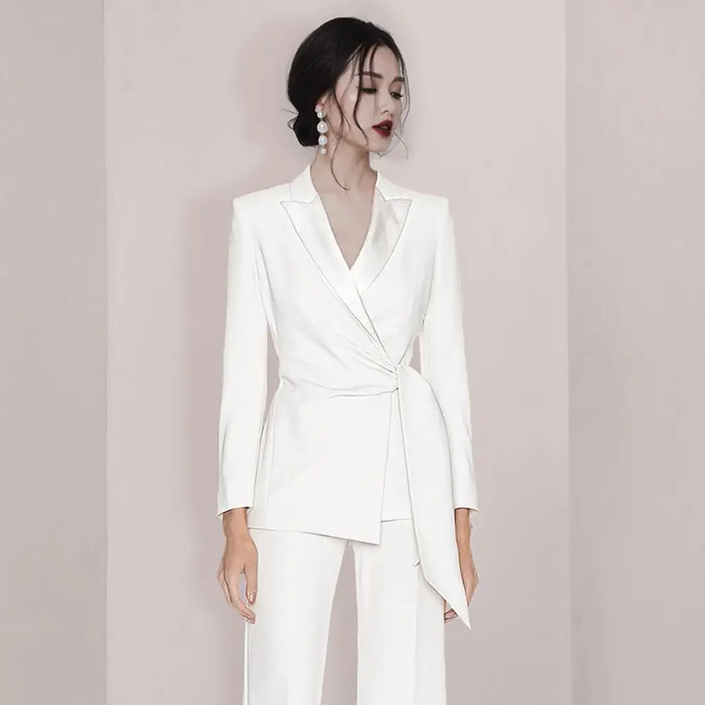 Осень 2020 новинка офисная одежда комплект из двух предметов модный блейзер с