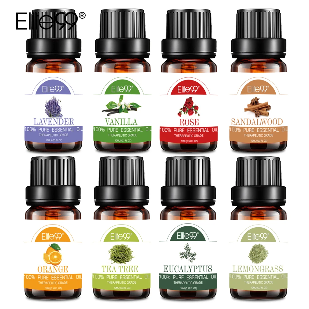 Elite99 8 шт. эфирные масла для диффузора ароматерапия Лаванда ванильное масло