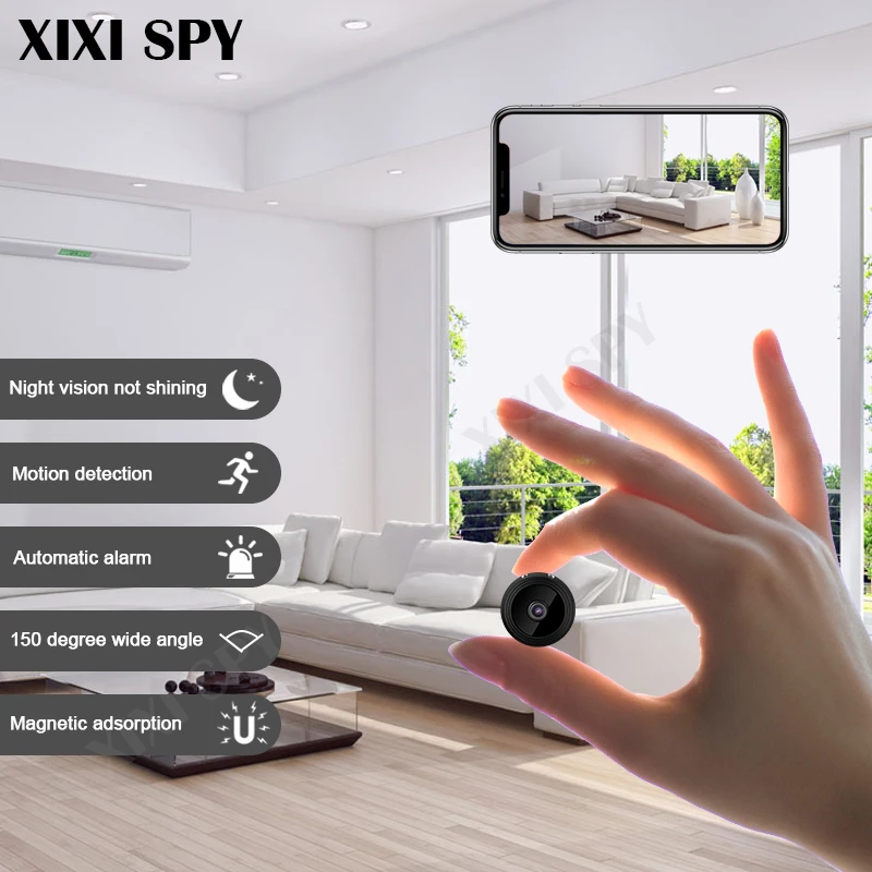 Мини Wi Fi камера IP hd секретная микро маленькая 1080p Беспроводная videcam для дома и