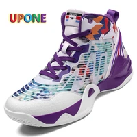 outdoor winter pu trainers basketball shoes men white purple lace up damping mens shoes sports shoes proffessional%c2%a0bambas hombre