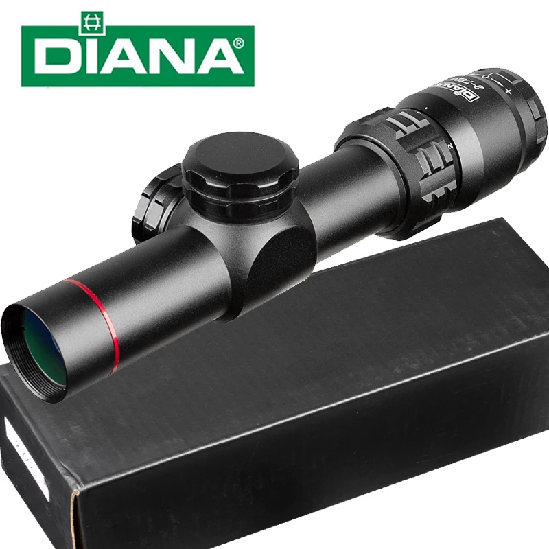 Винтовочный прицел DIANA 2 7x20 оптический с сеткой охотничий наружный тактический