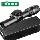 Винтовочный прицел DIANA 2-7x20, оптический прицел с сеткой, охотничий прицел, наружный тактический прицел для винтовки, страйкбольного оружия