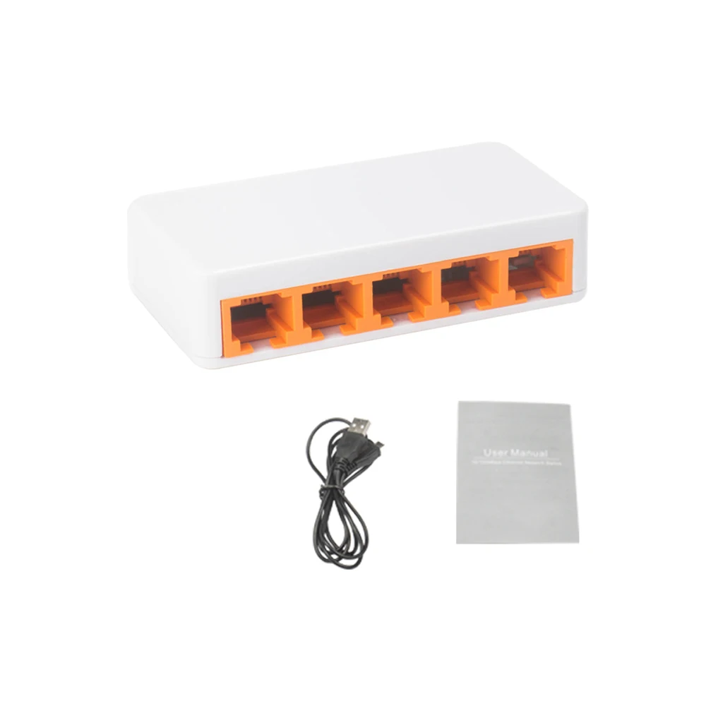 Сетевой коммутатор Fast Ethernet 5 портов 10/100 Мбит/с настольный ноутбук Lan-хаб питание