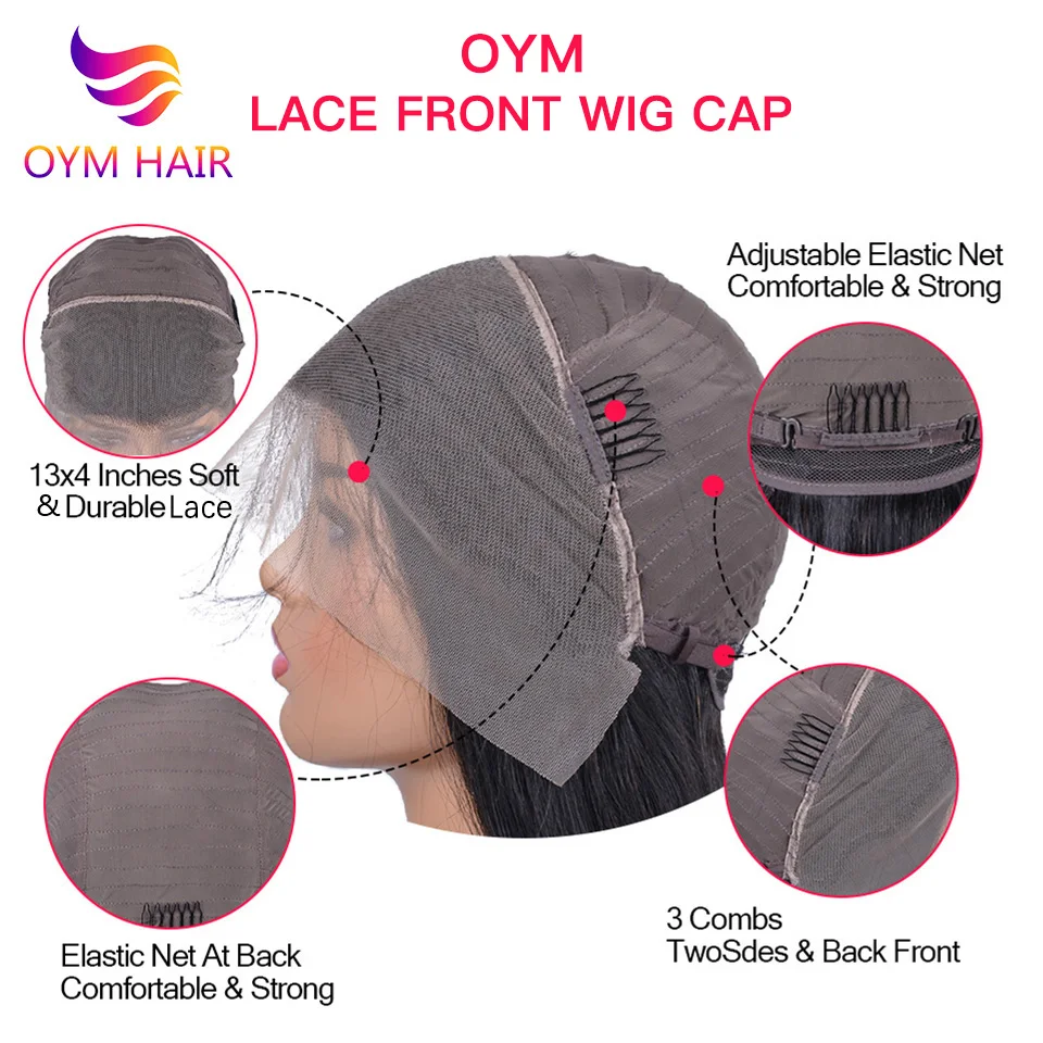 Короткие парики боб прямые из человеческих волос на сетке спереди для женщин 13x4