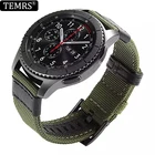 Ремешок для часов, нейлоновый, Холщовый, мужской, кофейно-синий, зеленый, 22 мм, 20 мм