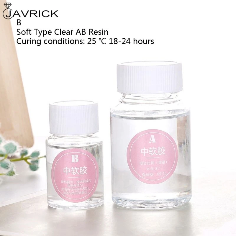 

Clear Resin Epoxy Mold 3:1 AB Crystal Glue Epoxy Resin Fasting Curing Jewelry
