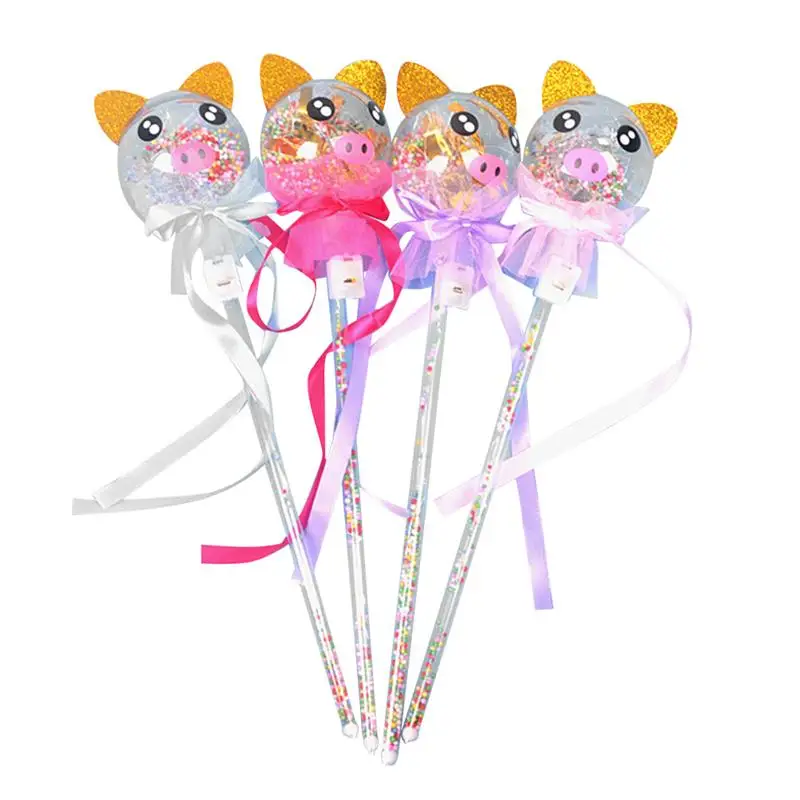 4 шт. волшебная палочка мультяшная мигающая красочные мигающие палочки забавная