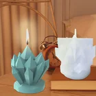Силиконовая форма в виде цветочной свечи, 3D формы в европейском стиле для изготовления свечей, льда, мыла, смолы, антипригарная форма