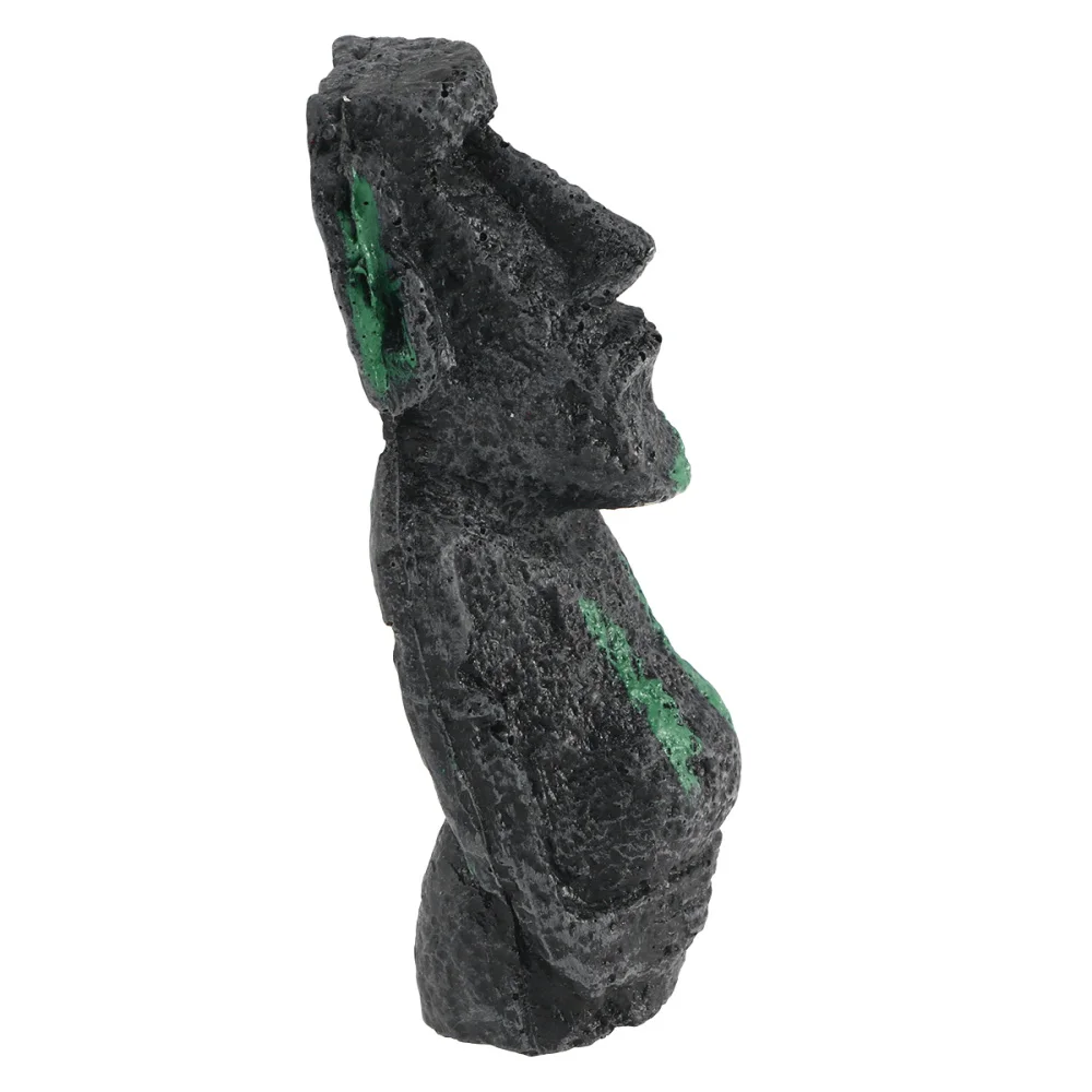 Пасхальный остров камень античный Римский портрет Смола Искусственный Аквариум