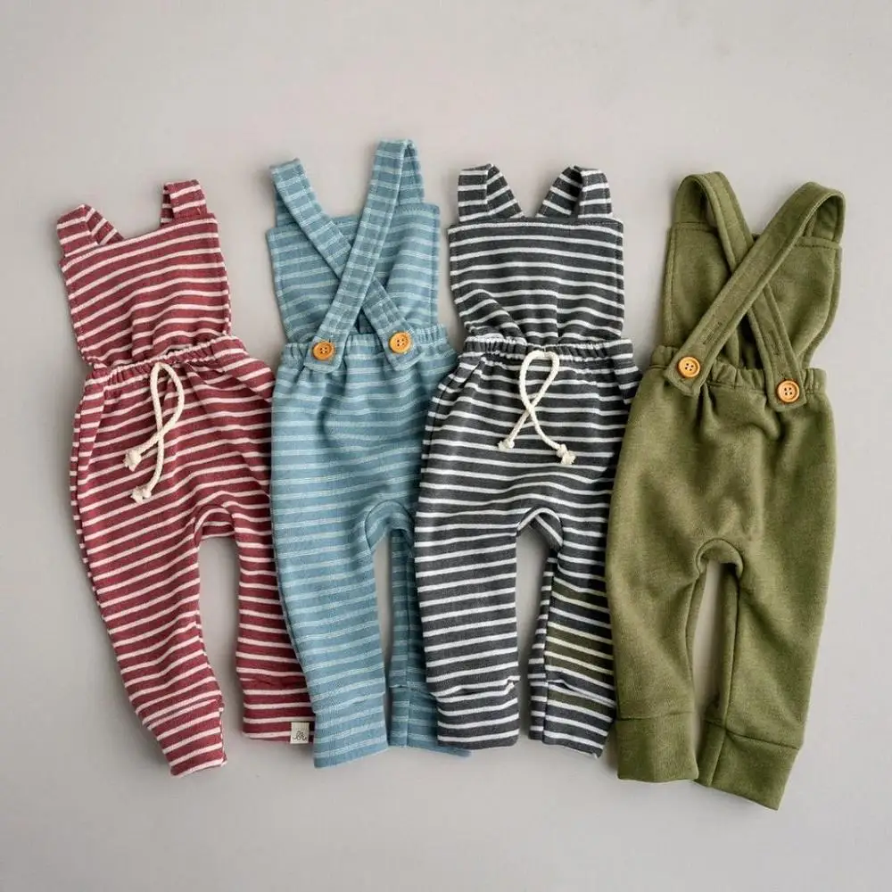 Трикотажный комбинезон с открытой спиной для новорожденных девочек и мальчиков