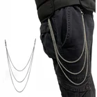 Цепочка унисекс для мужчин и женщин, модная декоративная цепочка на пояс в стиле хип-хоп, джинсы, дикая, 2020