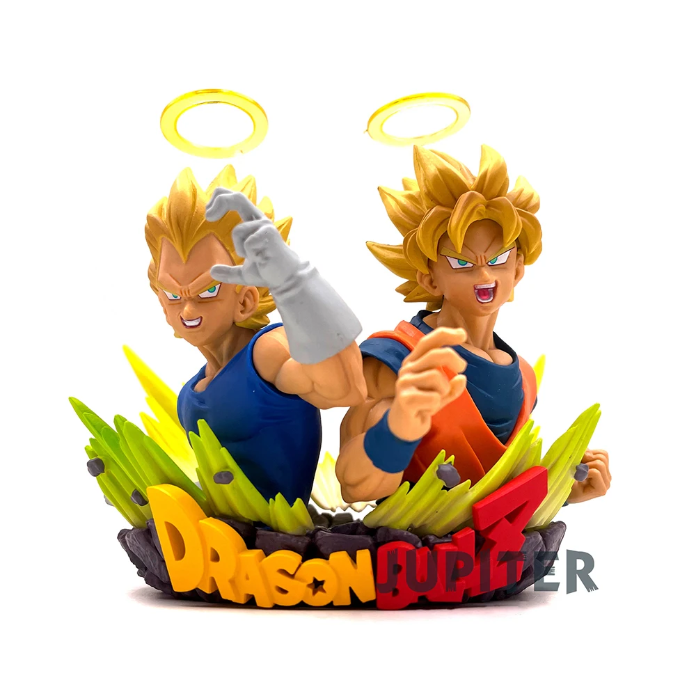 

BANDAI Original Dragon Ball Z Son Goku Gogeta bust Anime Action PVC Collection Model Toy Super Saiyan Figure Toys For Kids