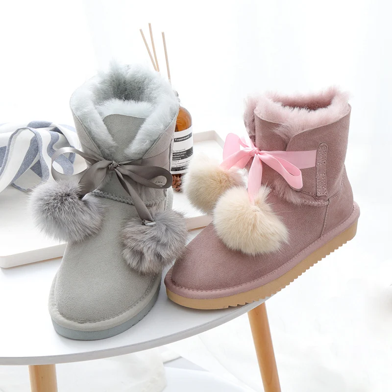 Женские зимние сапоги MYLRINA из 100% натуральной овечьей кожи натуральная шерсть