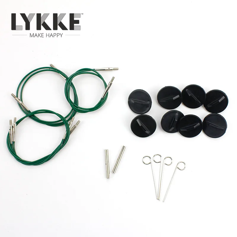 LYKKE-Juego de agujas de tejer circulares intercambiables, 3,5"-4