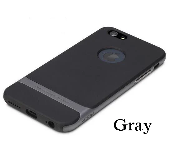 Чехол Rock для iPhone SE 5S 5 силиконовый чехол PC+ TPU Панцири чехол для iPhone 5S SE случае с упаковки по продажам - Цвет: Gray