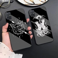 witch and cat custom photo soft phone case for samsung s6 7edge 8 9 10e 20plus s20 ultra note8 9 10pro a72018 tempered glass