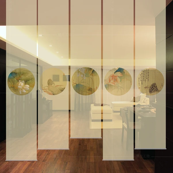 Китайский экран мягкая перегородка подвесная занавеска затвор креативный для