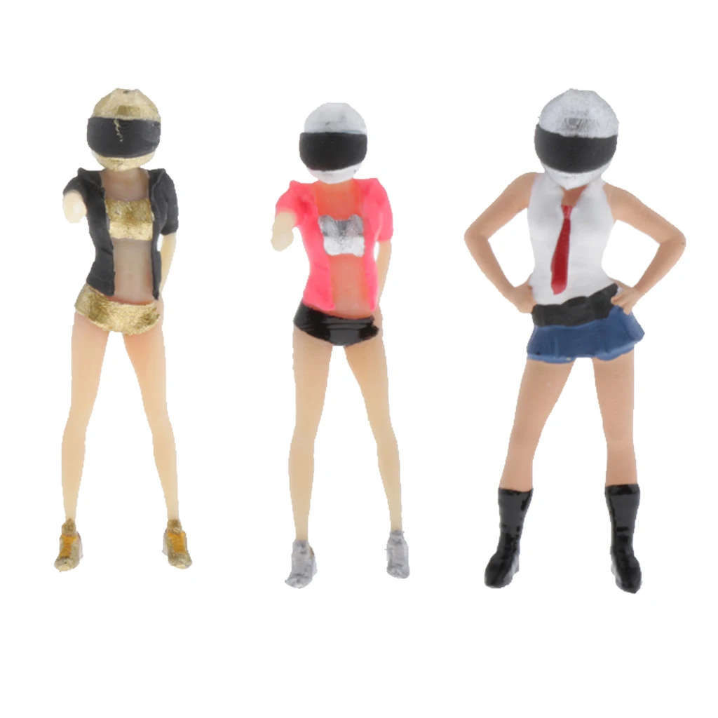 1/64 масштабный шлем Женские Звездные люди модели сценариев для группового