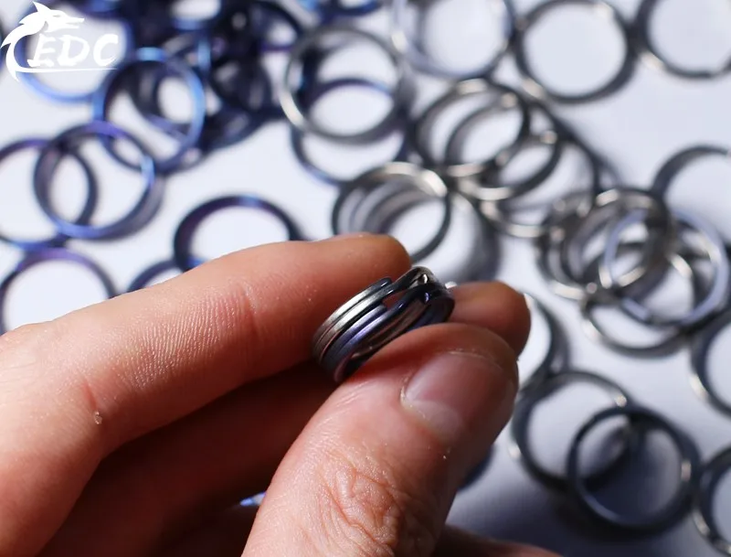 A173 чистое титановое многофункциональное TC4 кольцо для ключей из титанового