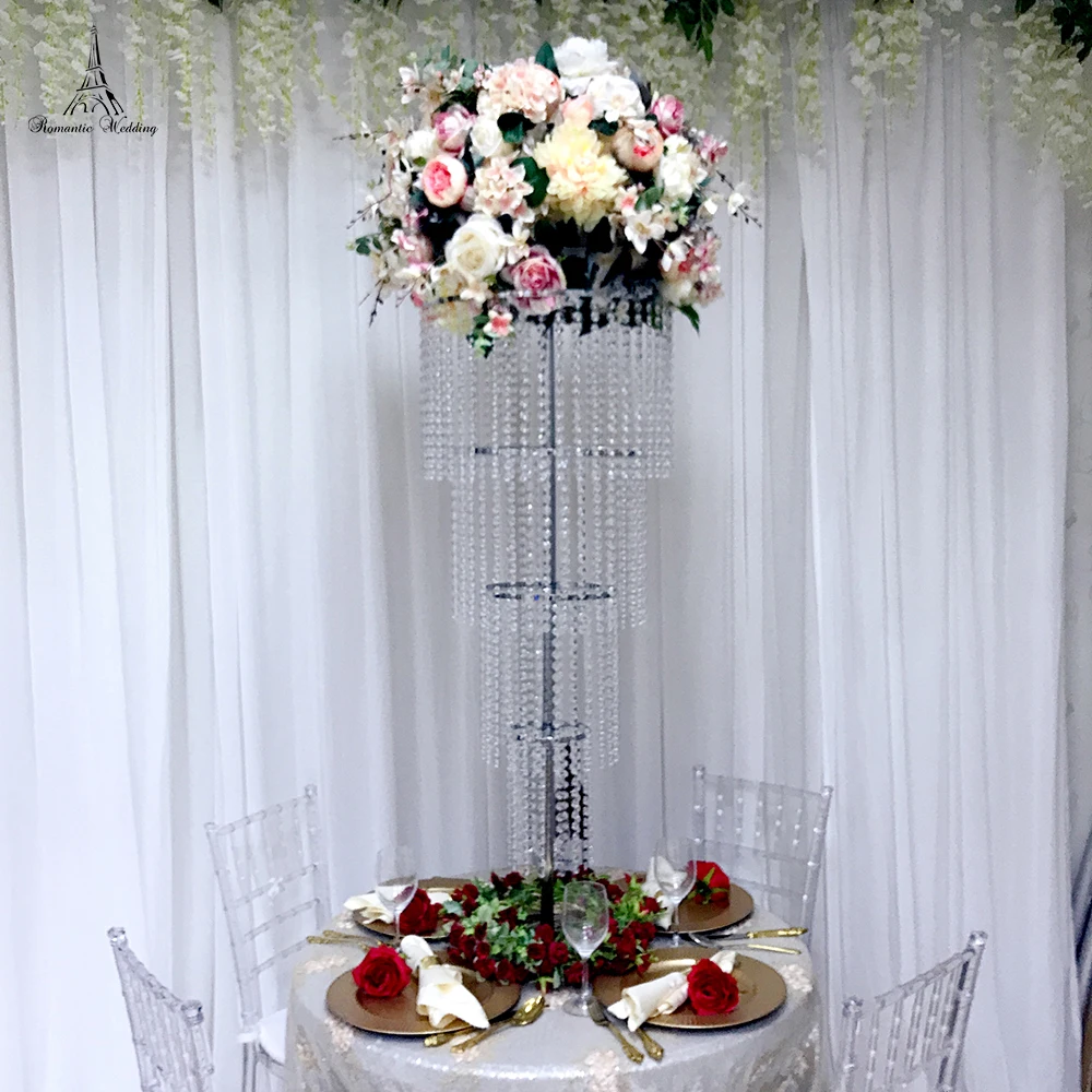 Романтический свадебный металлическая подставка для цветов в рулоне с 4 слоя