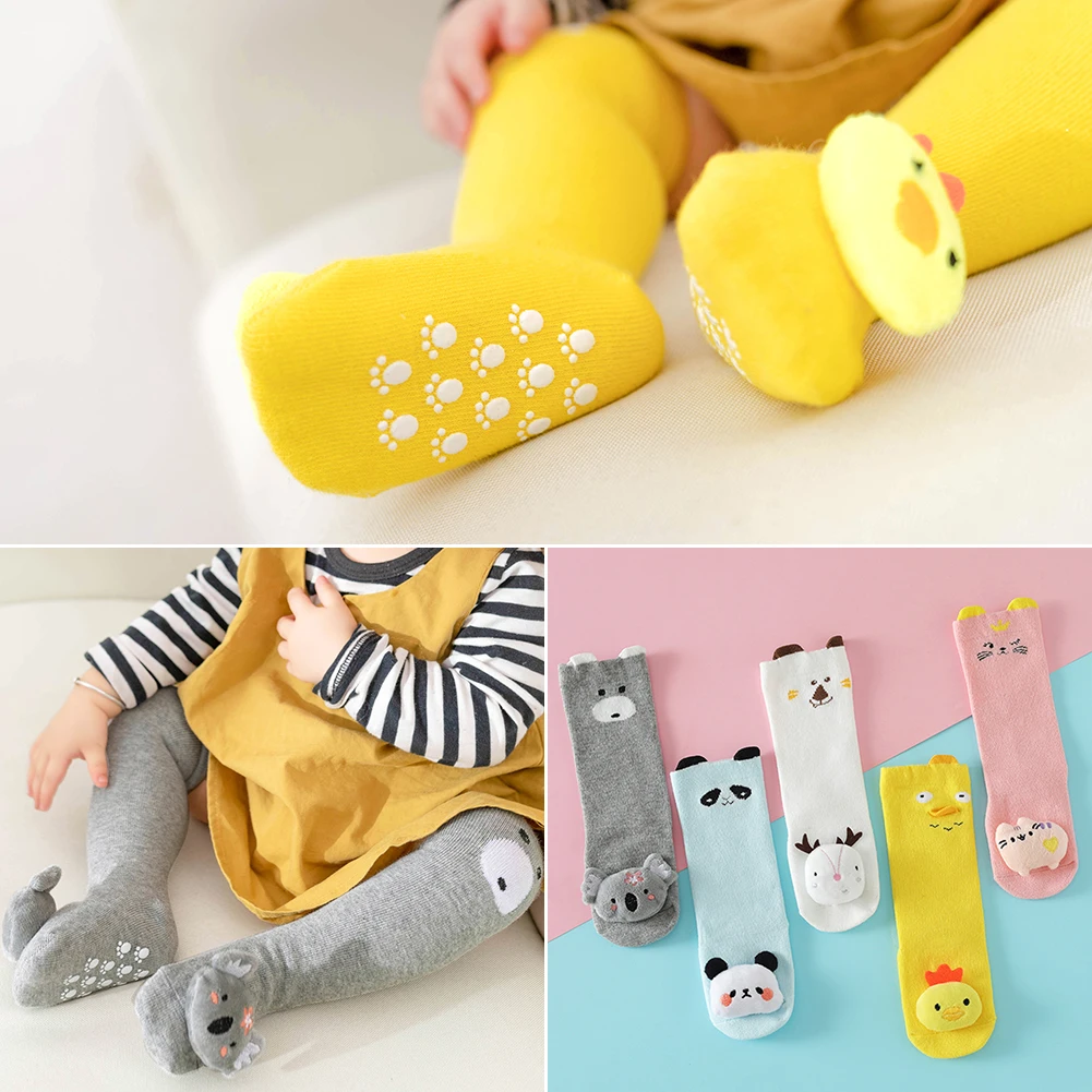 Колготки детские хлопковые с мультяшными изображениями кошек Носки рисунком из