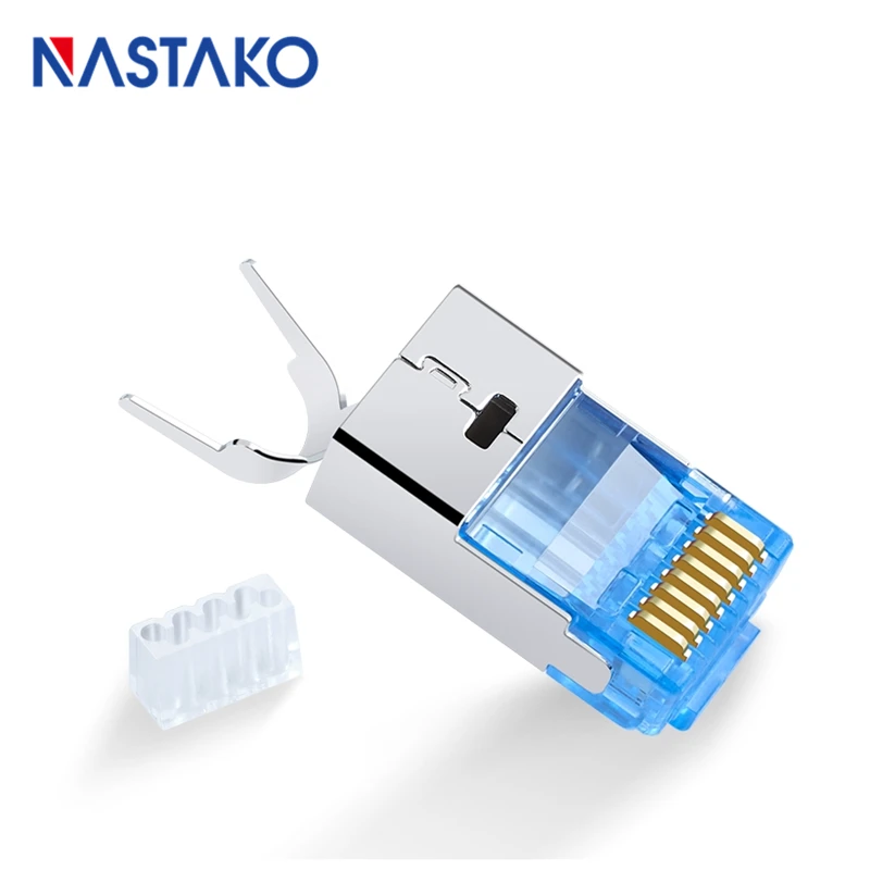 Cat7 RJ45 разъем Модульные вилки экранированные FTP разъемы сетевой Ethernet кабель Jack 1 5