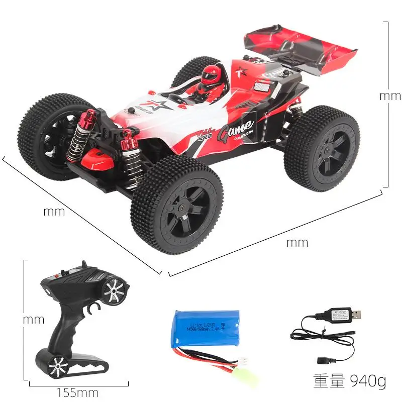 

1604 1:16 2.4g RC Stunt Car Four-wheel Drive High-speed Remote Control Car with Brush Version Vehicle Toy for Children Boy Gifts