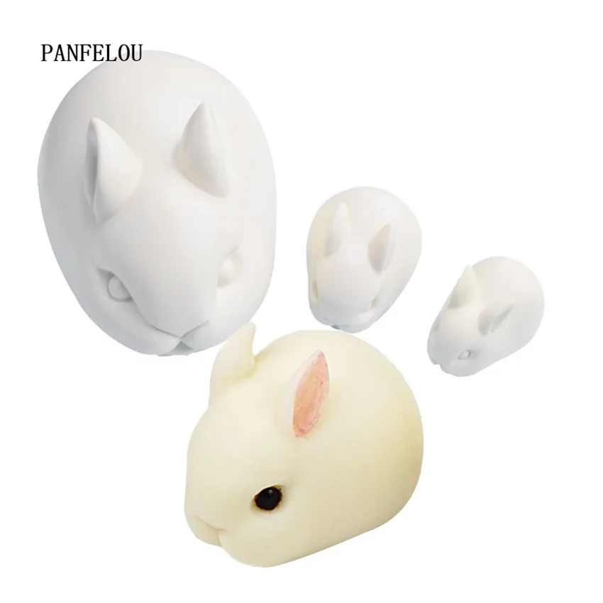 

DIY 6.5*4.8 rabbit Cakes Molds Silicone Mold Fondant Cake Chocolate Soap Candy Biscuit Sugar Mold Baking Kitchen Accessories
