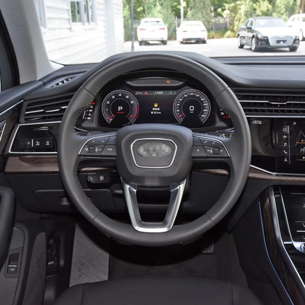 

For Audi Q5 Q7 Car Steering Wheel Horn Button Cover Auto Horn SRS Plate Cover