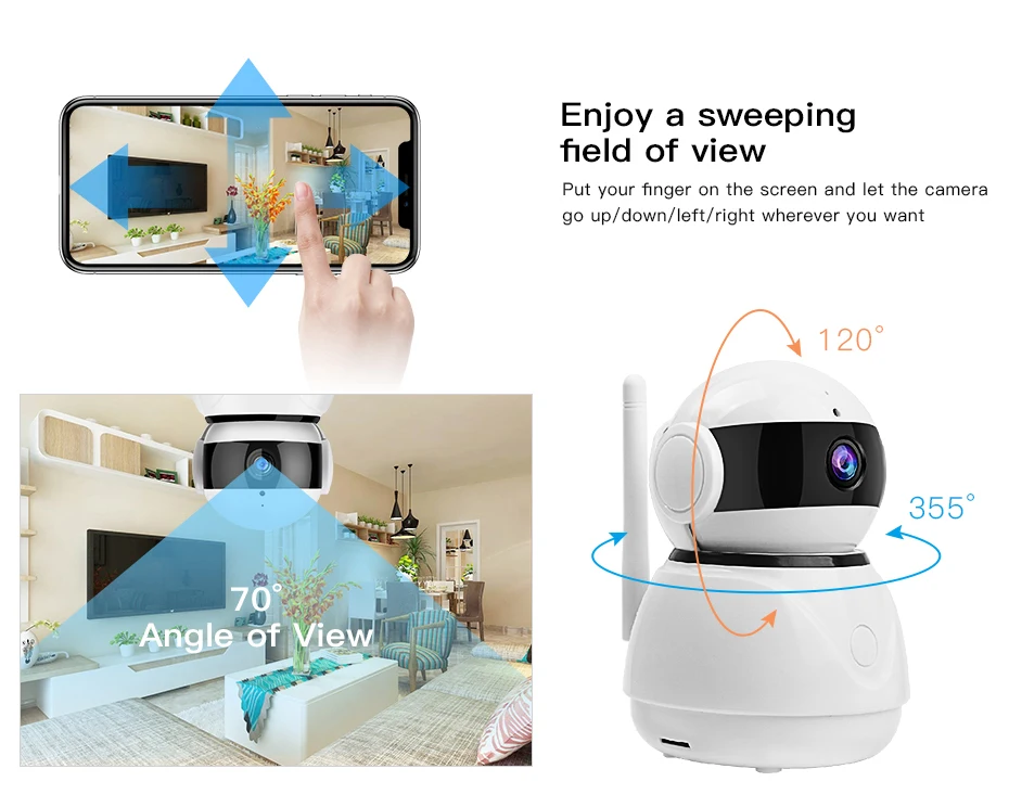 KuWfi HD IP камера 1080P 2MP беспроводная WIFI домашняя безопасности Детский монитор Мини