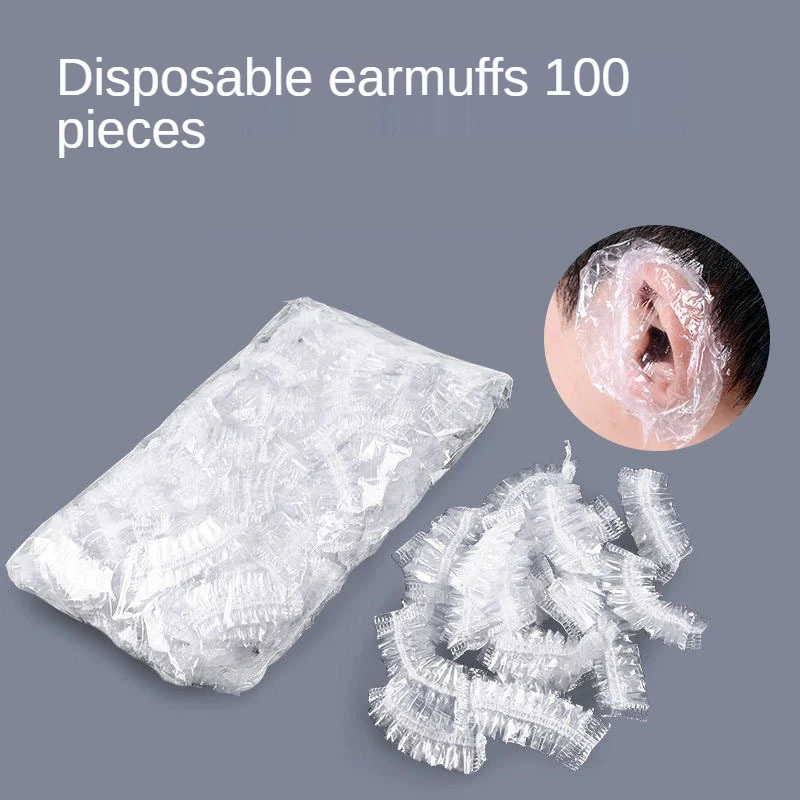

100pcs/Pack Disposable Earmuffs Hair Coloring Dying Ear Covers Waterproof Hairdressing Bath Shower Ear Protector Case