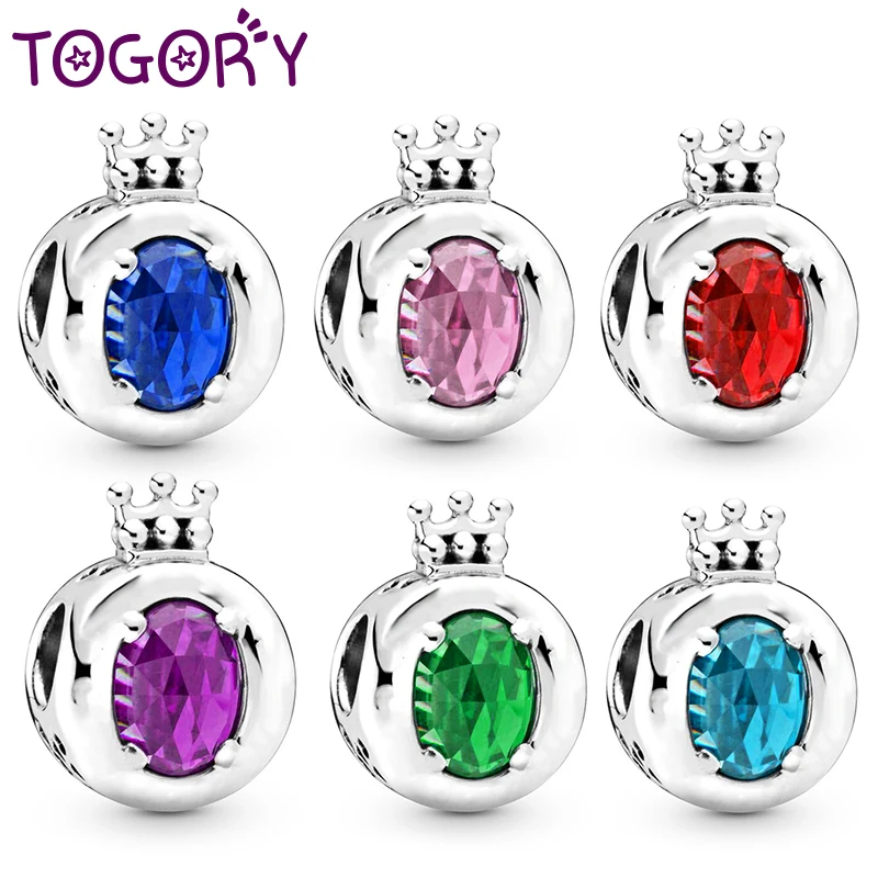 2 шт./лот 6 видов цветов благородная Корона Подвески Бусины Подходят оригинальный