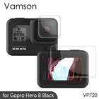 Закаленное стекло для объектива Vamson + Защитная пленка для ЖК-экрана для камеры GoPro Hero8 Черная защитная пленка для камеры Go Pro 8 VP720