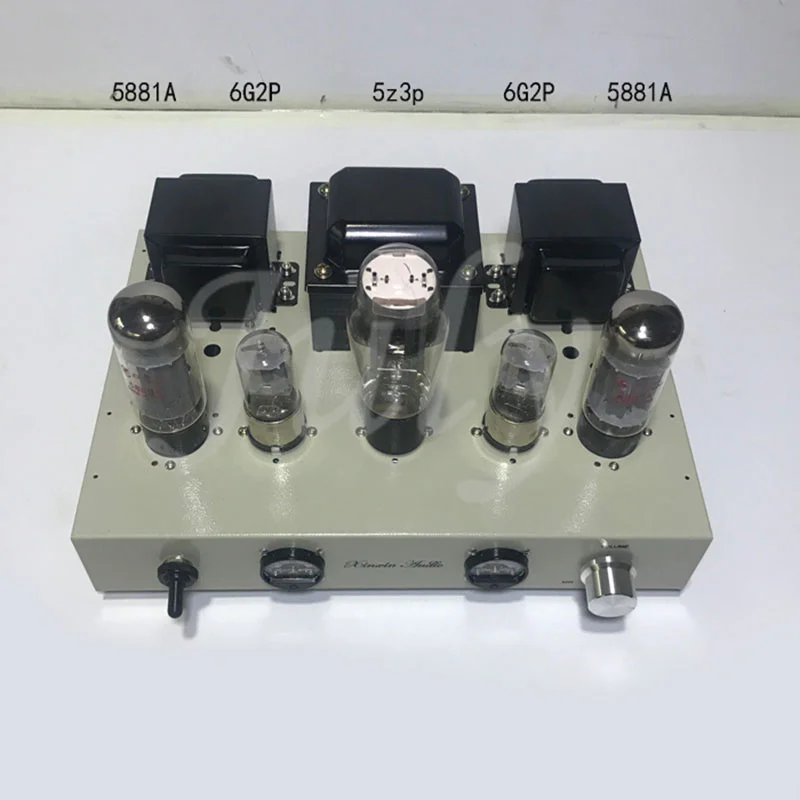 

6G2P push 5881A vacuum tube single-ended Class A power amplifier 7w+7w power el34 kt66 universal, frequency response 20hz-20khz