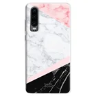 FunnyTechЧехол для Huawei P30 l, комбинированный чехол с мраморной текстурой, версия 4