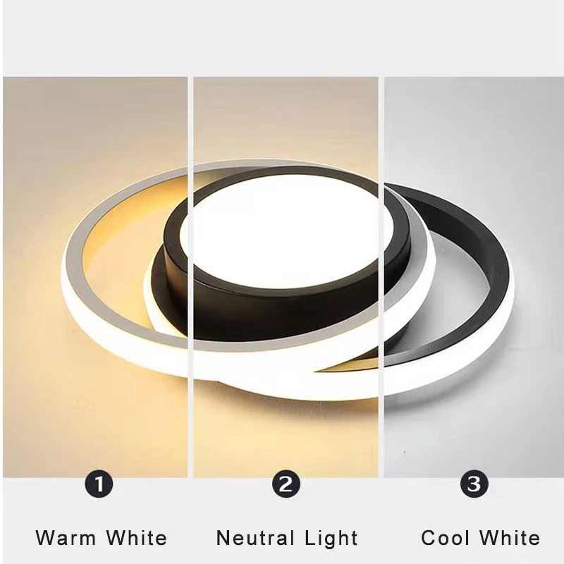 $17.76 32W 28W Creative LED Ceiling Lamp for Living Room Bedroom Interior Aisle Ceiling Lighting Fixture for Corridor Balcony Home