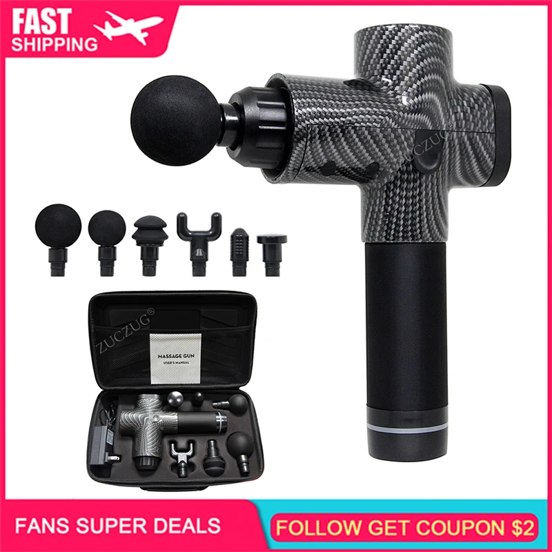 Пистолет массажер Merrynice ручной Беспроводной Мощный Аккумуляторный Массажер для