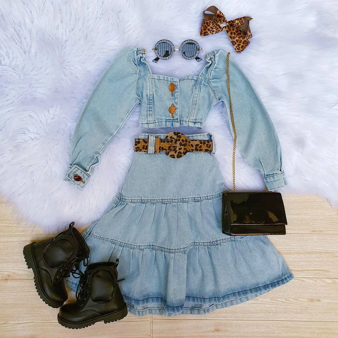 FOCUSNORM Модный комплект одежды для маленьких девочек из 2 предметов Женская