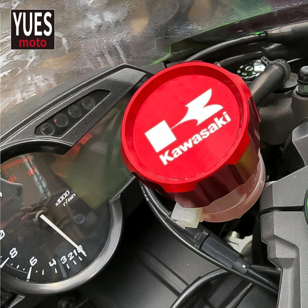 

Moto Accessories Front Brake Fluid Reservoir Cover Cap for Kawasaki Z1000 Z750 Z1000SX Ninja 1000 ZX10R ZX9R ZX6R ZX250R GTR1400