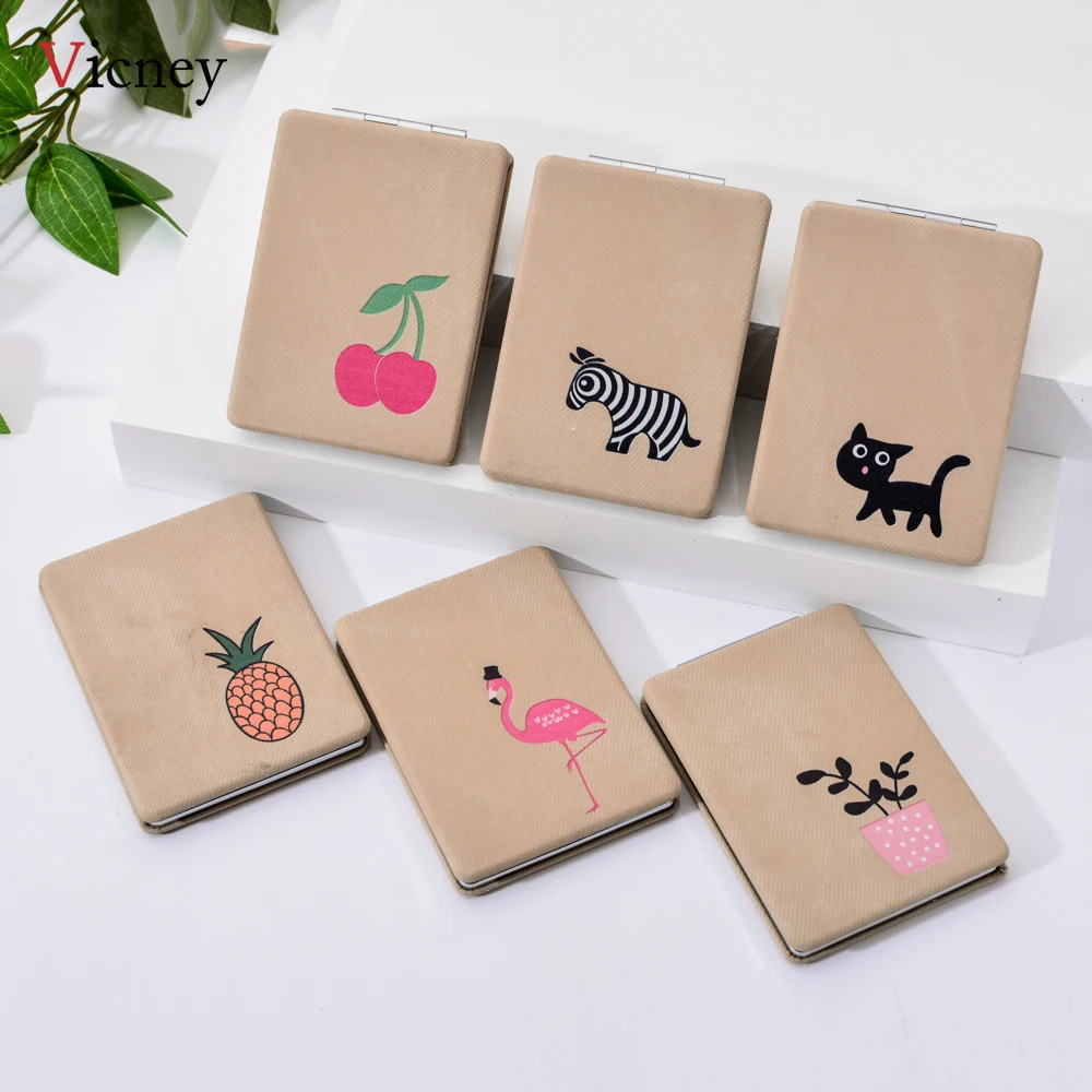 Vicney новое зеркало для макияжа карманные зеркала компактные складные портативные