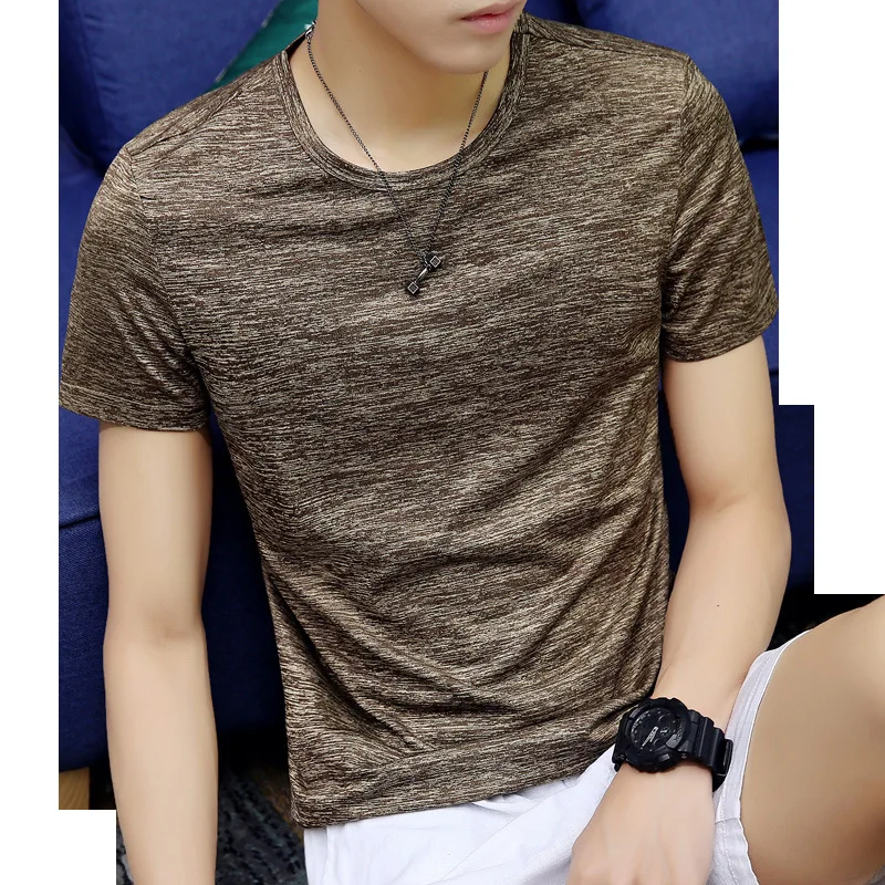 

2565-new men's T-shirt autumn T-shirt men's winter old cotton